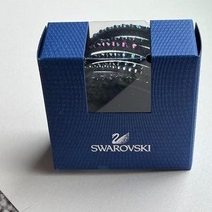 NEW: Swarovski Leather Look Crystal Bracelet Black, Blue, Rose 36 CM